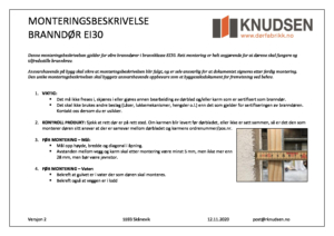 Monteringsbeskrivelse Branndor EI30 1446 pdf 300x212 - Monteringsbeskrivelse - Branndør EI30 (1446)